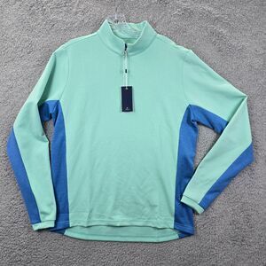 NWT Holderness & Bourne Men's THE BRADY Dry Luxe Performance 1/4 Zip Golf Size S